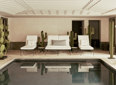 Heated indoor pool at Villa La Gratitud, Marbella