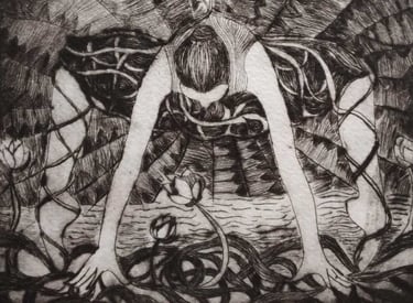 Graphic print drawing