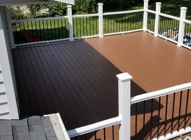 AG's General Contractor finished outdoor deck project