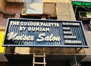 acp sign board for salon