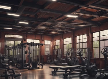 a cinematic gym