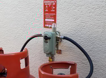 LPG bottle supply installation in Chawleigh
