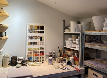 atelier d'émaillage de poteries