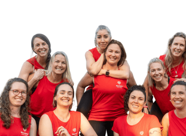 A group of MumSafe™ trainers who are leaders in women's fitness