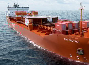 a large cargo ship with containers on the deck