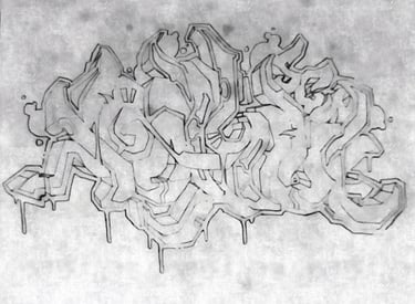 graffiti sketch