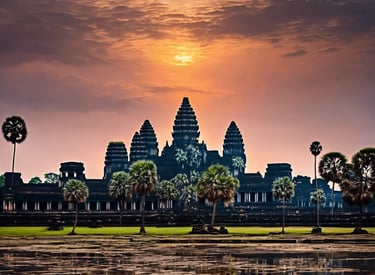 a person standing on top of a sandy hill