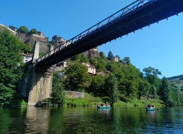 Itinérance vacances Haut Allier aventure famille semaine été juillet août 2025 prades brioude