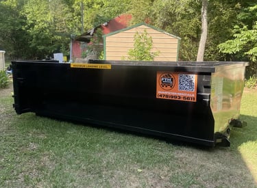 Roll‑off dumpster ready for delivery in Forsyth, GA