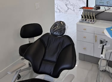 Dental chair cleaning in Toronto clinic