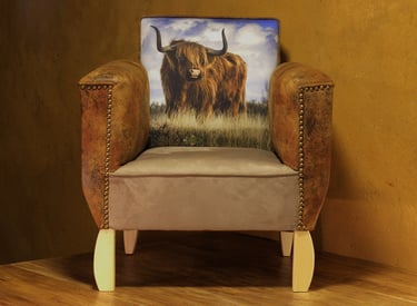 Fauteuil vache Highland Au bonheur des postérieurs