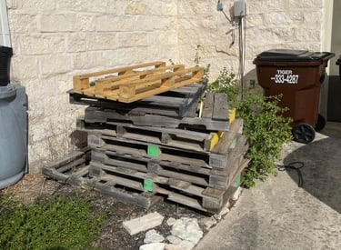 Wood Pallets In Need Of Junk Removal in 1604