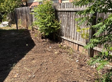 a clean and decluttered backyard after junk removal in fair oaks ranch