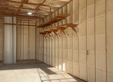 spray foam insulation barn in conroe, Texas