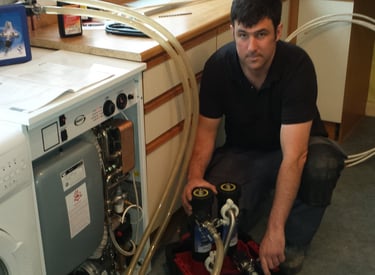 Powerflushing oil boiler in Torrington