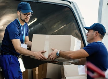Movers and Packers team loading items