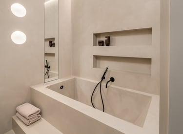 бани с микроцимент