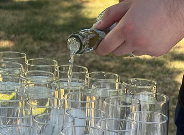 Wine reception; drinks reception; wine bar; sparkling reception 