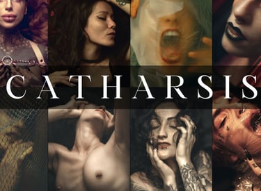 a collage of women for catharsis