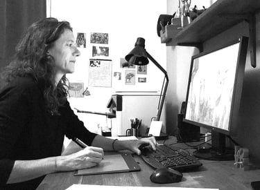 Portrait de Sarah MERCIER au travail