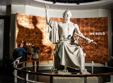Me and my team filming at the Smithsonian National Museum of American History.