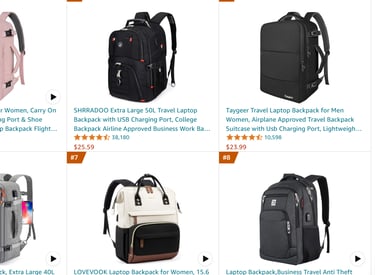 the best selling backpacks on amazon