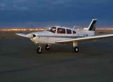 Aeronave LV-OGD, avión utilizado pricipalmente para navegaciones del Aeroclub Río Gallegos