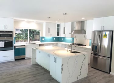 Custom kitchen remodel by Asha Construction in Bay area