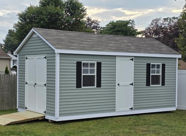 Custom shed under construction using high-quality, durable materials by Imperial Custom Sheds