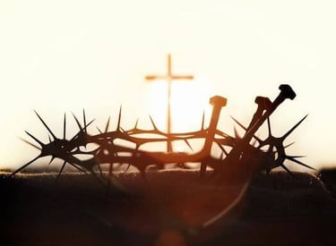 Easter concept with cross