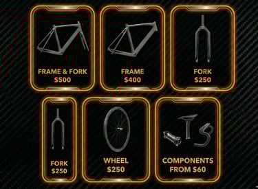 Price list for NDT of bike components