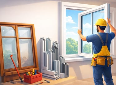 Pose de châssis PVC et aluminium à Waremme, Hannut, Huy et Liège