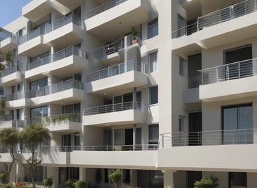Elegant beachfront apartment building overlooking the Costa Verde coastline in Lima, Peru.