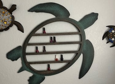 Sea Turtle Shelf for Nail Polish or nick knacks
