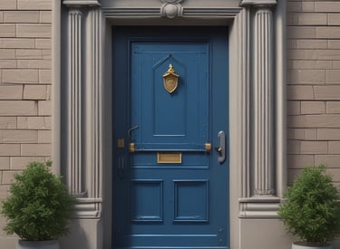 A locksmith fitting a high-security lock on a modern office door.