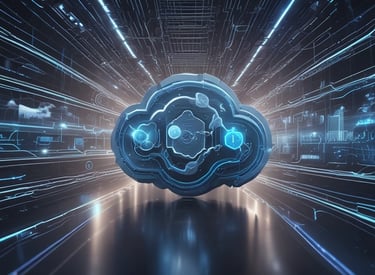 A cloud server icon connected to various devices symbolizing seamless data migration.