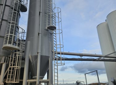 Silos for cement storage