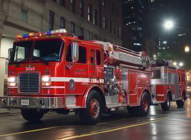 Children playing electric guitars with colorful monster truck decals in a lively studio.