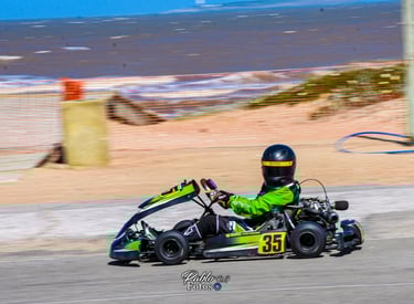 Hugo Hernández piloto de karting en Uruguay. Patrocinadores Campeonato Nacional
