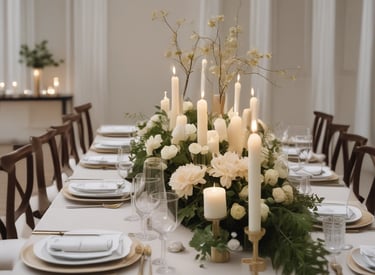 Photo showing a team setting up event lighting and stage equipment in a modern venue.