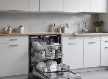 Close-up of a washing machine with its panel open during repair