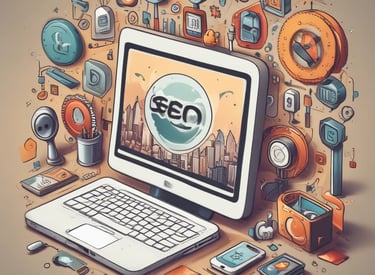 Google My Business page open on a tablet screen.