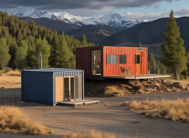 A home mid-construction with scaffolding and workers installing wood framing.