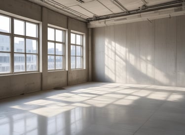 SCP 578 applied to an existing slab to reduce moisture and dust before vinyl flooring was applied