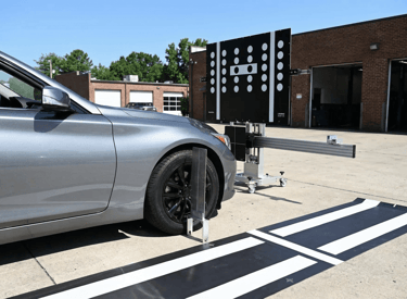 Photo d'un calibrage ADAS à domicile