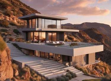 Elegant real estate sign in front of a stylish Rancho Santa Fe estate.