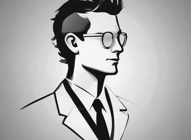 man in white dress shirt wearing black framed eyeglasses