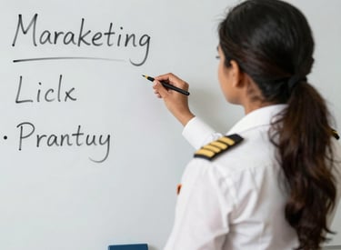 A creative team brainstorming brand ideas around a whiteboard filled with colorful notes.