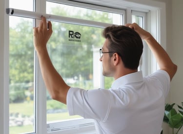Professional consultant showing fabric samples to a smiling client in a stylish showroom.