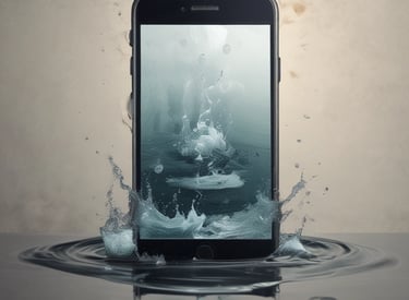 Close-up of a technician carefully replacing a cracked Motorola phone screen.